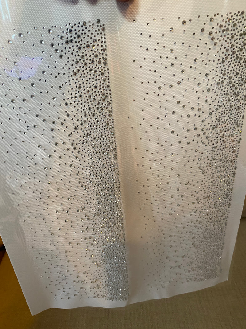 JROCK DESIGNS HOTFIX BLING SHEET Crystal cascading sheet 5 X 15"