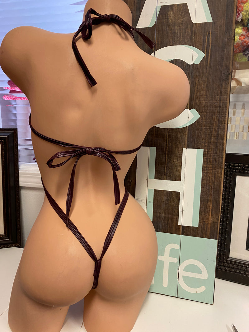 JILLYROCKS 1 pcPurple silver metallic Tank O-ring thong slingshot