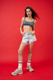 LSS SIG8 rib stretch crop top