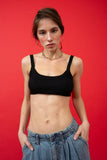 LSS SIG8 rib stretch crop top