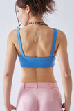 LSS SIG8 rib stretch crop top