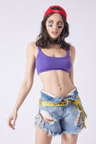 LSS SIG8 rib stretch crop top