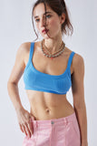 LSS SIG8 rib stretch crop top