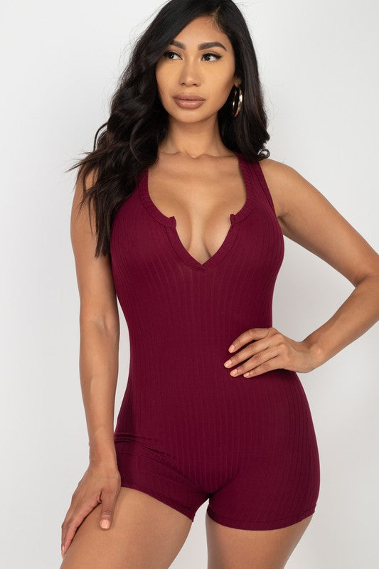 LAYERS SIMPLE SEPARATES 1 Pc  Tank ribbed romper