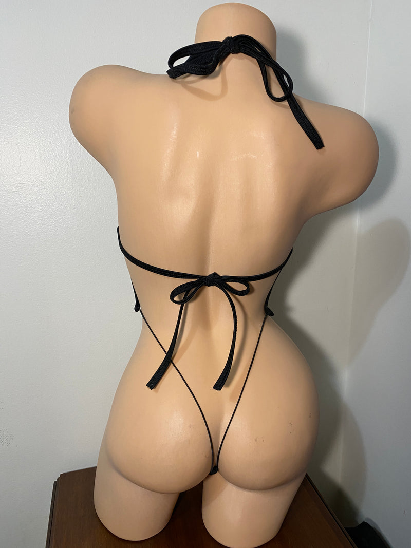 JILLYROCKS 1 Pc KITA FLAME sheer mesh thong bodysuit