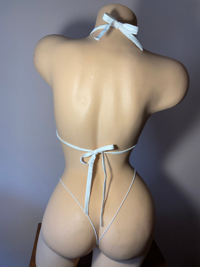 JILLYROCKS 2 PC Lavender triangle top micro thong set