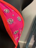 JILLYROCKS 1 pc thong Slingshot Neon pink rhinestone