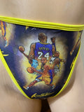 JILLYROCKS 2 PC Basketball theme triangle top high waist thong