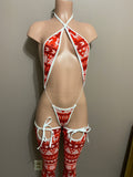 JILLYROCKS 3 PC HOLIDAY slingshot Thigh highs